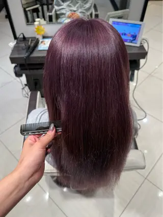 ロング カラー Harris　表参道・外苑前・青山　表参道本店所属・艶カラー/ハイトーン /アレンジ/meiのヘアスタイル