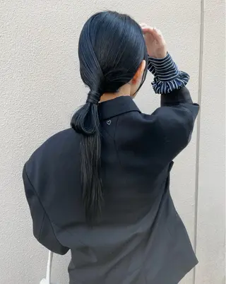 ロング ヘアアレンジ 🙃 透明感カラー/ボブのヘアスタイル