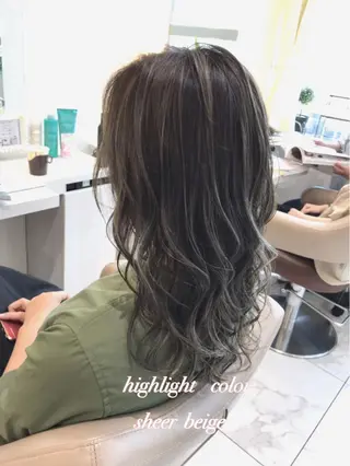 ミディアム カラー 山崎俊輔/髪質改善 /バレイヤージュのヘアスタイル