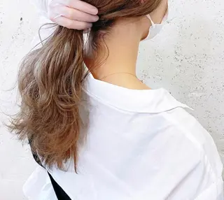 ロング 🦋ミルクティーベー ジュ🦋mayukiのヘアスタイル