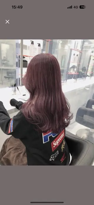 セミロング カラー ガーリーstyle ❤︎misaki🏹のヘアスタイル