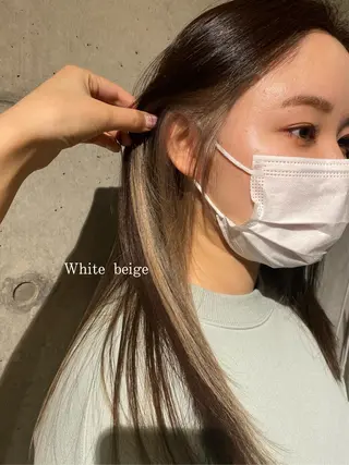 ロング カラー LONESS GINZA所属・FUJIIKANON /ケア‪透明感カラーのヘアスタイル