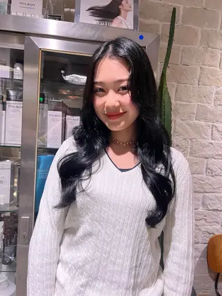 セミロング カラー AYANE 韓国ヘア /レイヤーカットのヘアスタイル