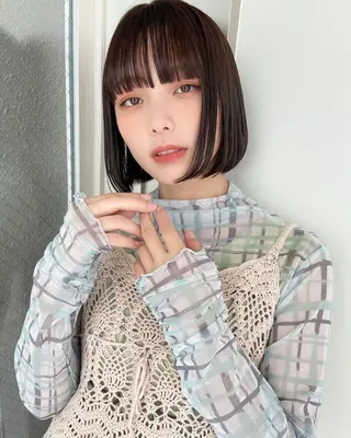 ミディアム カラー 顔周りレイヤー/ メンズ/橋川光太郎のヘアスタイル