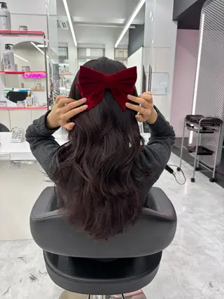 ロング カラー 表参道ハッシュカット レイヤー/リノンのヘアスタイル