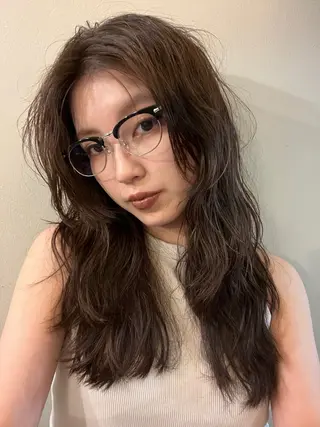 ロング パーマ 似合わせカット 🌿しゃらのヘアスタイル