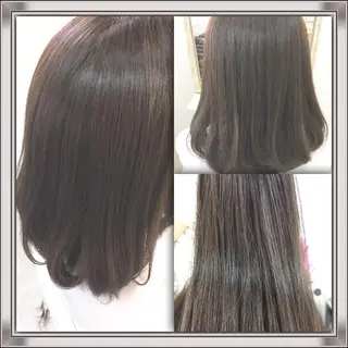 ミディアム セミロング カラー 髪質改善 中川　翔のヘアスタイル