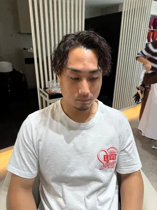 ショート メンズ/パーマ 代表　岡　大斗のヘアスタイル