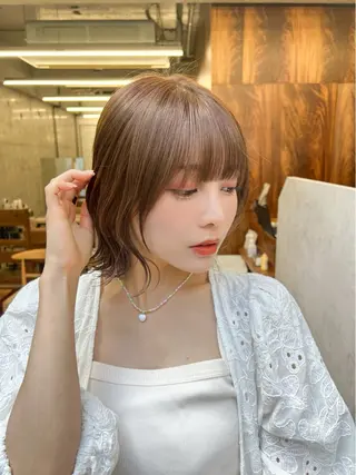 ショート カラー 🎧パーソナルケア/ 透明感カラー/ミユのヘアスタイル
