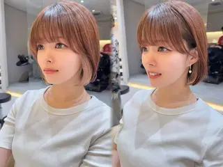 ショート カラー レイヤー❣️縮毛矯正 川村利幸のヘアスタイル