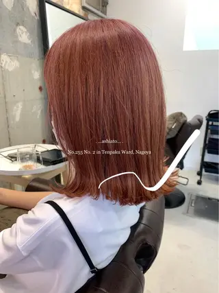 ミディアム カラー 新海 芳樹のヘアスタイル