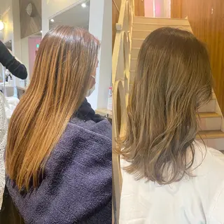 ロング カラー パーマ ヘアアレンジ 【暗め透明感カラー】 【インナー】小島良太のヘアスタイル