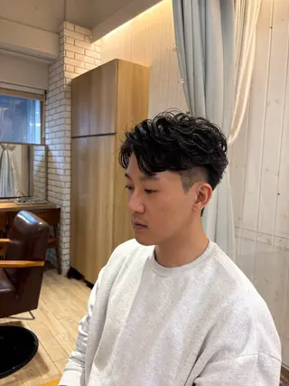 パーマ メンズ メンズカット/センタ ーパート /マミヤのヘアスタイル