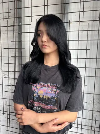 カラー AYANE 韓国ヘア /レイヤーカットのヘアスタイル