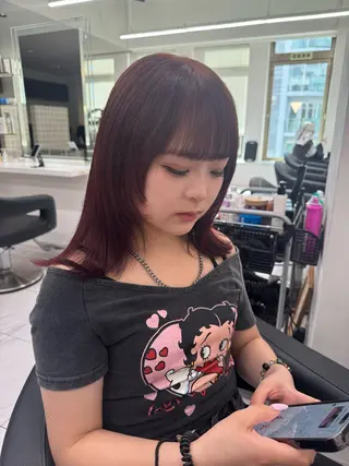 セミロング カラー パーマ ヘアアレンジ メンズ キッズ 🩰トレンド垢抜け ヘアUNITED🩰のヘアスタイル