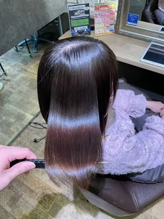 ロング カラー 西中島/ハイトーン カラー/西山昇汰のヘアスタイル