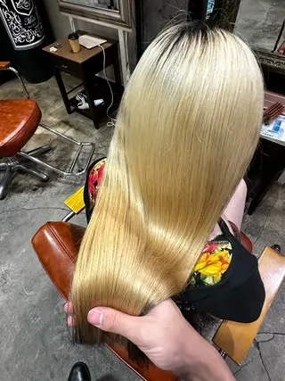 【💎ツヤ髪💎】 ダメージレスカラー✨のヘアスタイル