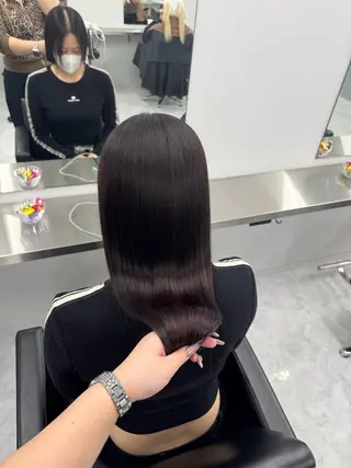 ロング うる艶🫧ハイトーン 💜🦋🫧ミズキのヘアスタイル