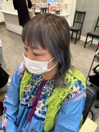 ミディアム カラー 艶髪レイヤー上田 紗也🇰🇷💗のヘアスタイル