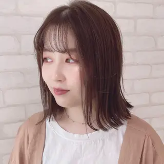 ミディアム カラー abilita AZUSAのヘアスタイル