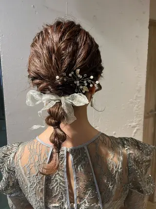 ミディアム ヘアアレンジ 透明感カラー/ 髪質改善/着付けのその他イメージ