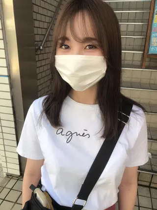 セミロング カラー AIRI 🐈‍⬛のヘアスタイル