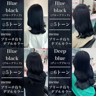 セミロング カラー ヘアアレンジ レイヤー×透明感カラ ーHAYATOのヘアスタイル
