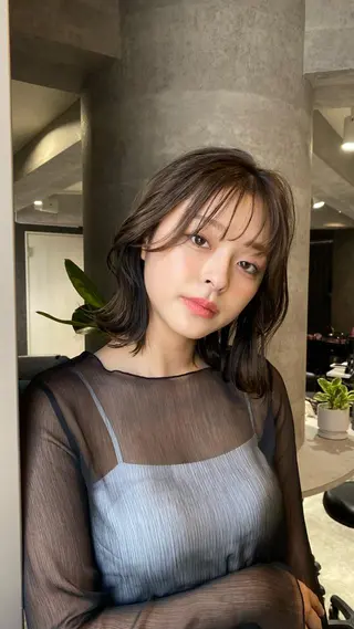 ミディアム カラー 女性が憧れる ショート/角田愛和のヘアスタイル