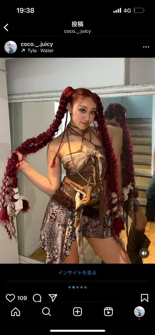 ロング カラー ヘアアレンジ CoCo ⋱♱⋰⋱✮ 個性派／海外系のその他イメージ