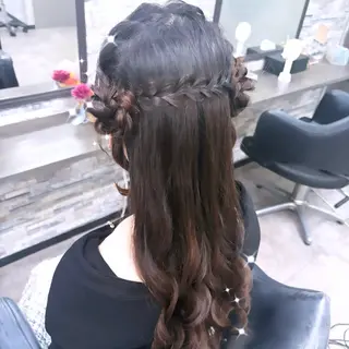 ロング OZ梅田♡ ゆはなブリーチのヘアスタイル