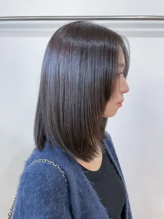 ミディアム こむぎ/ky-go6 ボブ/レイヤーのヘアスタイル