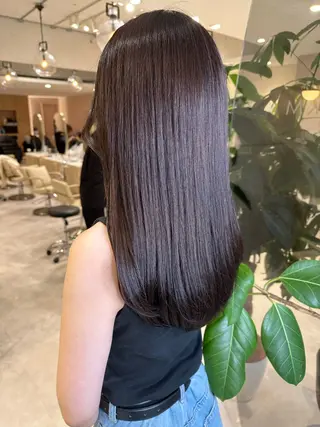 ロング 地毛風縮毛矯正/ コウノリナのヘアスタイル