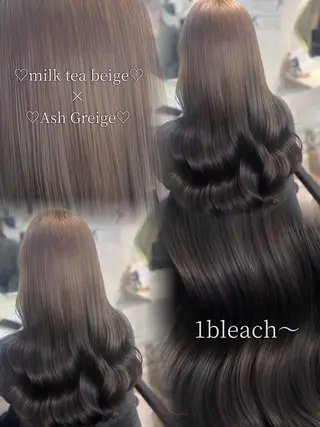 ロング カラー 🖤みらい🖤縮毛/ ブリーチモデル募集のヘアスタイル