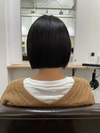 ショート パーマ/透明感カラー /ボブ/吉田一生のヘアスタイル