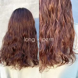 ロング パーマ 片柳 美友季のヘアスタイル