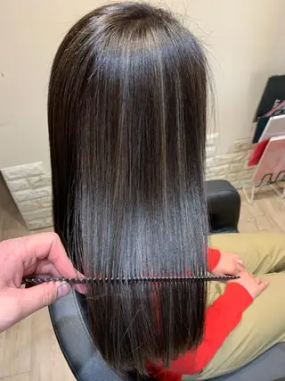 ミディアム カラー 大久保 隆蔵のヘアスタイル