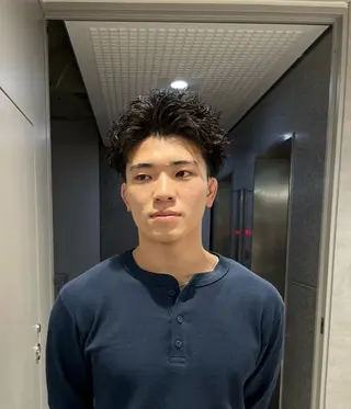 ショート カラー パーマ メンズ 🔥メンズ 特化🔥菊水皐暉🔥のヘアスタイル