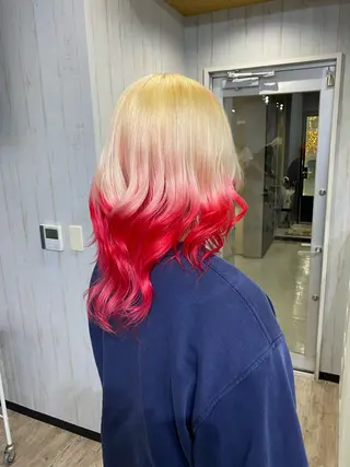 セミロング カラー Oahu所属・リト /渋谷/ハイトーンのヘアスタイル