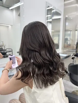 セミロング カラー RURI 🌙透明感カラー🌙のヘアスタイル