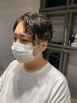 ミディアム パーマ メンズ Dxxxx III所属・女性目線の大人 メンズ*Ayakaのヘアスタイル