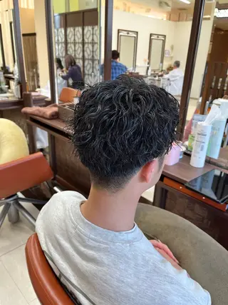 ショート パーマ メンズ AROH men's cut&men's perm 船橋店所属・🧊メンズ特化🧊 高木航希のヘアスタイル