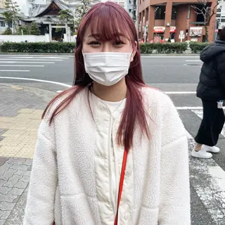 セミロング カラー 高橋 みく/ minim 暖色のヘアスタイル