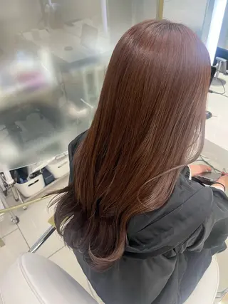 カラー 𝑺𝑨𝑾𝑨🤍 艶モテ透明感カラーのヘアスタイル