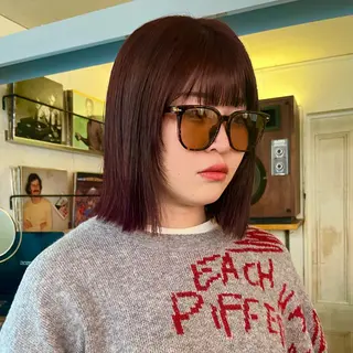 ショート カラー レイヤー/ベージュ mikuのヘアスタイル