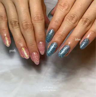 ネイル sparkling mint【スパークリングミント】所属・natsuki 🎀💎モデル様募集のネイルデザイン