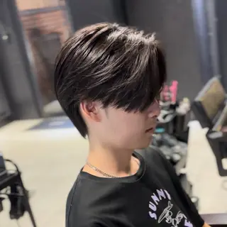 ミディアム パーマ センターパート支持率 No.1【心斎橋】のヘアスタイル