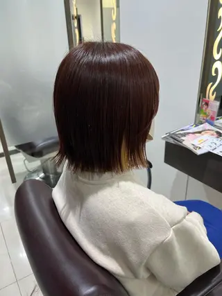 ショート ぷつっとボブ/ちゅる ピンク/mika☆のヘアスタイル