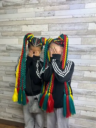 セミロング B-W ⭐️REIKOのヘアスタイル