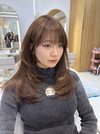 ロング 顔周り/透明感カラー /韓国ヘア/TAKUのヘアスタイル