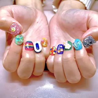 ネイル chiara  長さ出し/パラジェルのネイルデザイン